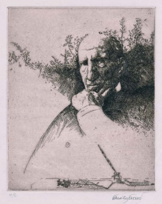 Poeta Vicente Aleixandre.   1982