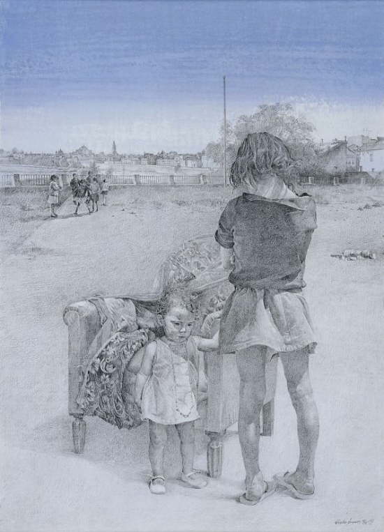 Ni�os en la ribera.   1993